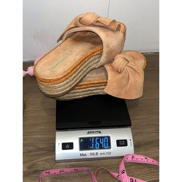 Paloma Barcelo Isabelle Wedge Platform Sandals Dust Pink Size 6 - Picture 10 of 11